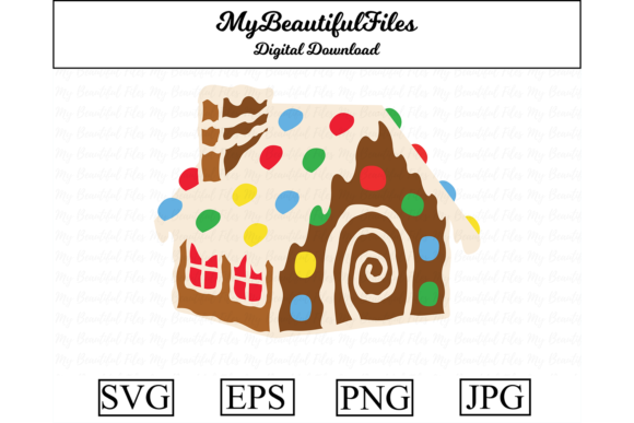 Christmas Candy House Illustrations