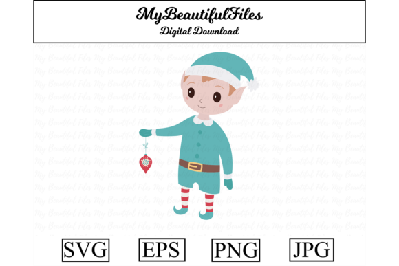 Christmas Elf Clipart for Editorial Design