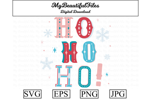 Christmas Ho Ho Ho Sign Illustrations