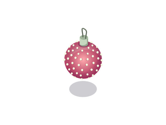 Christmas Illustration 3D Tree Ball