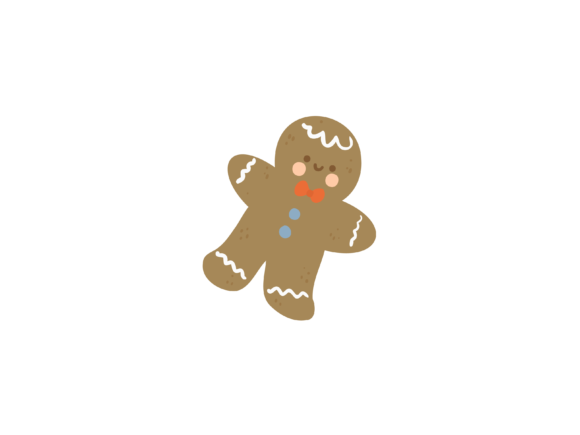 Christmas Illustration Cookies Man