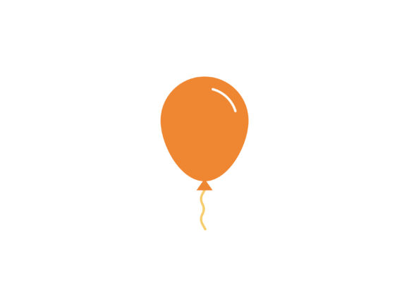 Christmas Illustration Orange Balloon