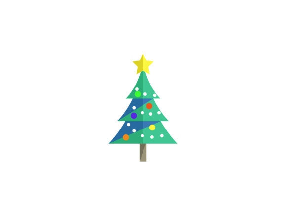 Christmas Illustration Simple Tree