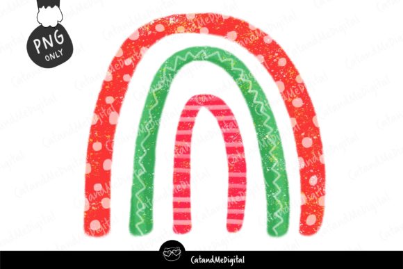 Christmas Rainbow Sublimation Illustrations