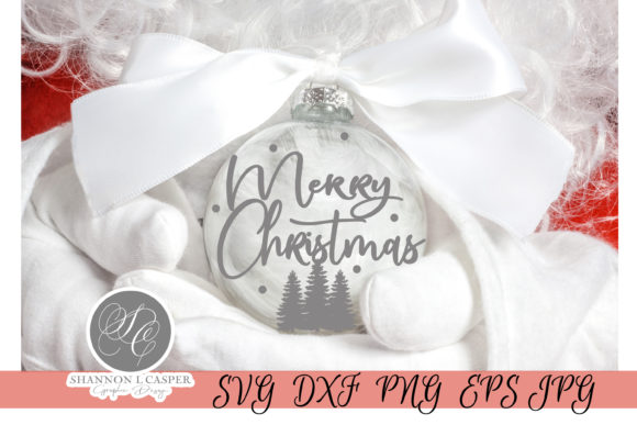 Christmas Round Ornament SVG for Illustrations