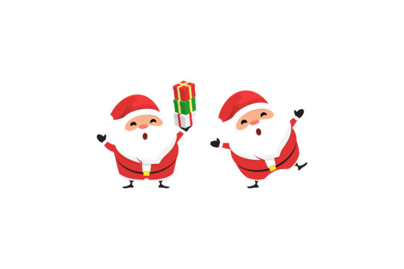 Christmas Santa Illustrations Set