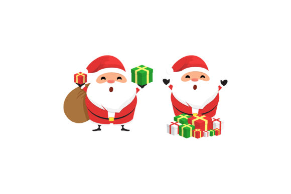 Christmas Santa Set Illustrations