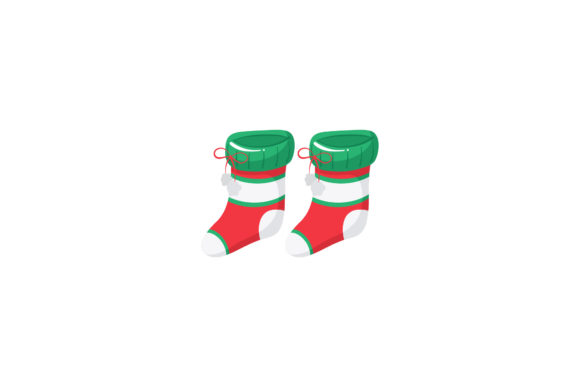 Christmas Socks Outfit Illustration