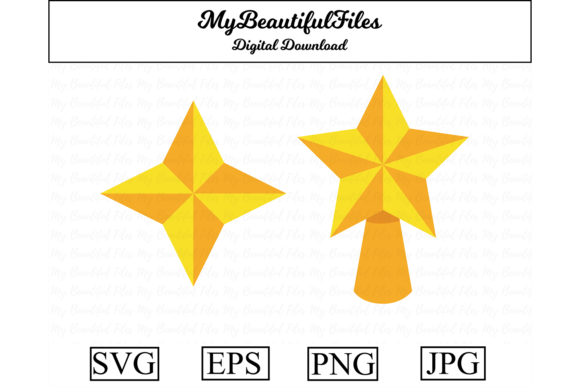 Christmas Star Clipart Illustration