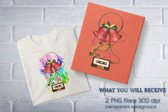 Christmas Sublimation Jingle Bells Illustrations