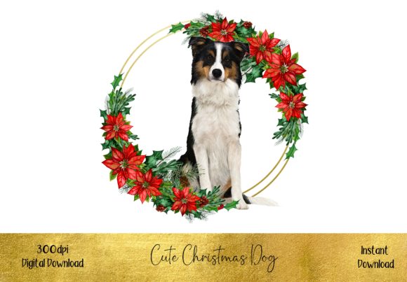 Cute Christmas Sheepdog